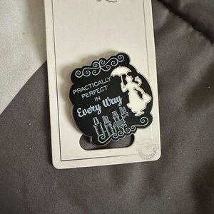 Disney Black and White Mary Poppins Pin